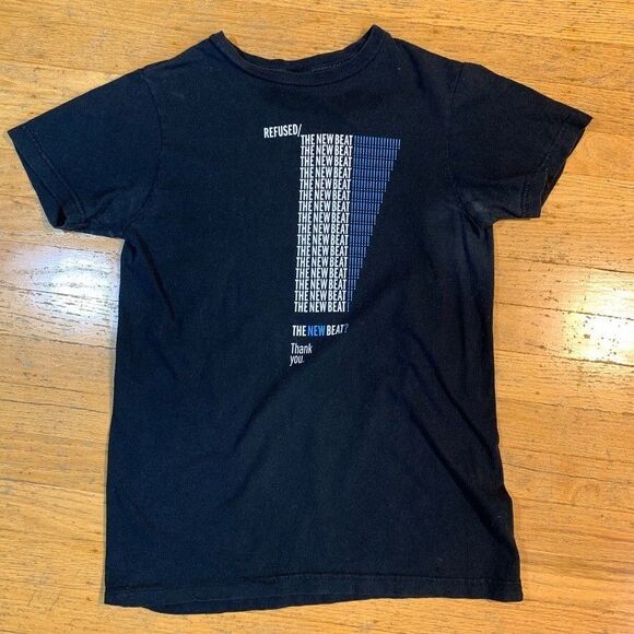 Refused Vintage New Noise The New Beat T shirt Small Y2K Shape of Punk to Come - Picture 1 of 7